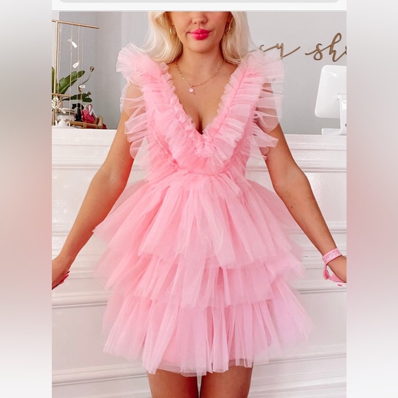 Sassy Shortcake pink tulle dress. Size M. NWOT - Picture 2 of 3